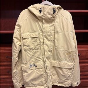 Ladies Medium Light Yellow Burton Ronin Ski/Board Jacket